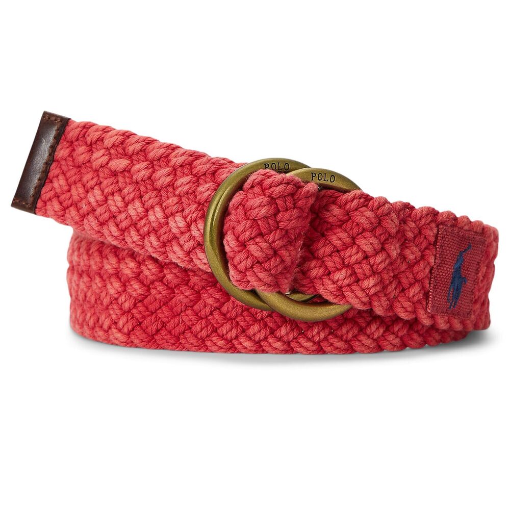 Polo Ralph Lauren Leather-Trim Braided Belt